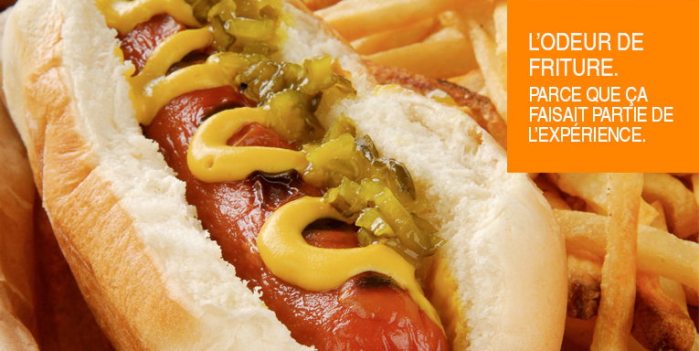 Hot-dog et frites