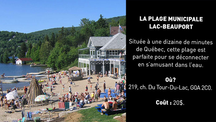 La plage municipale Lac-Beauport