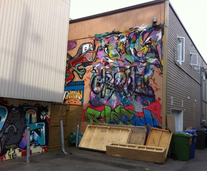 Fresque derrière la Boutique du Skate