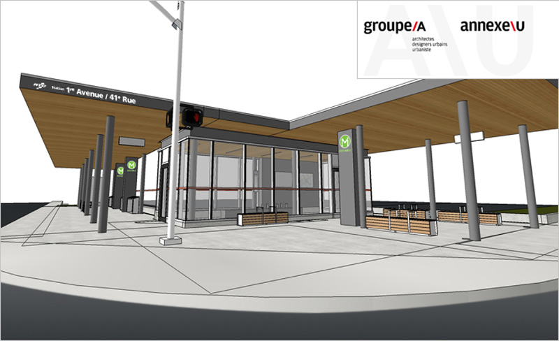 Nouvel abribus tempéré sur la 1re Avenue
