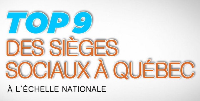 Top 9 des sièges sociaux basés à Québec