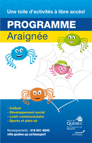 Visuel du programme d’animation Araignée
