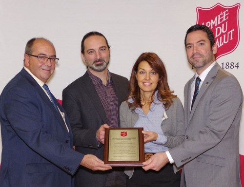 Inauguration du congélateur de l'Armée du Salut