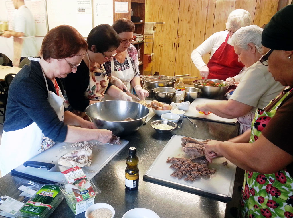 Cuisine collective dans St-Sacrement