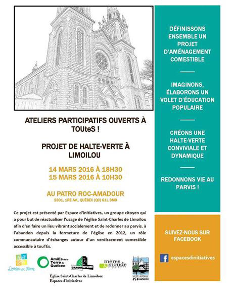 Projet d’aménagement comestible à Limoilou