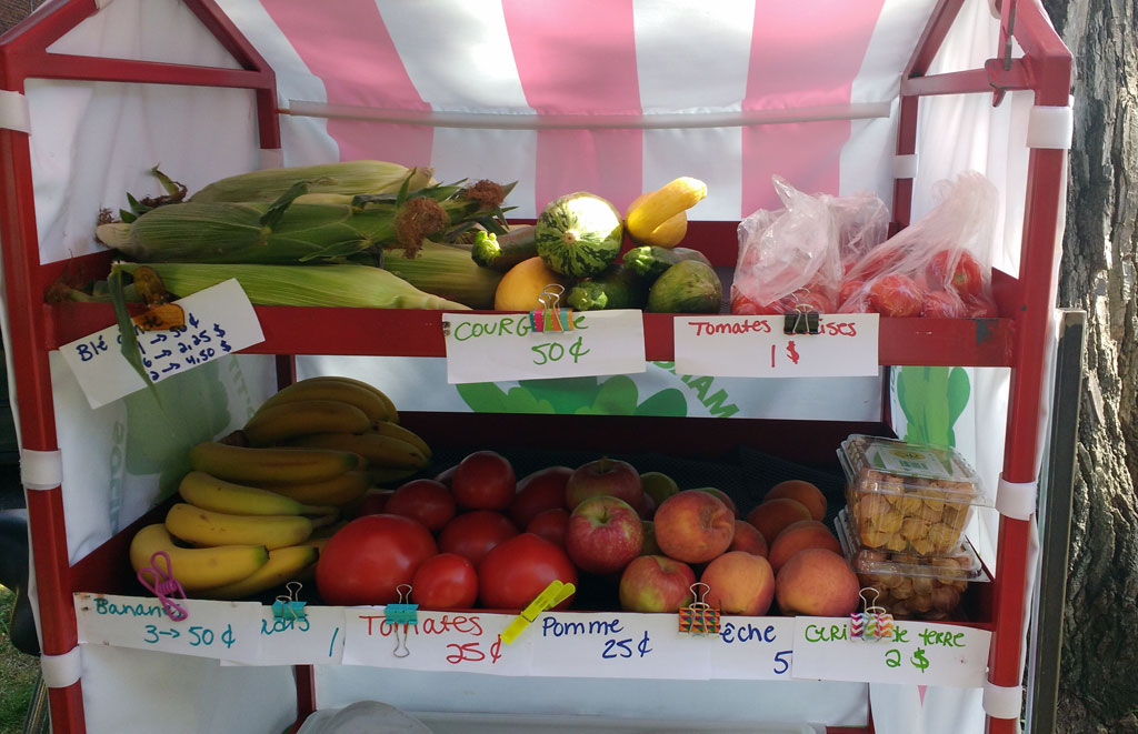 Légumes marché solidaire