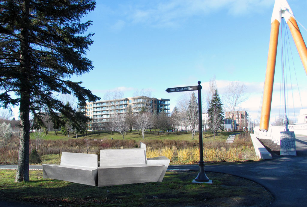 Nouveaux bancs pour la rivière St-Charles