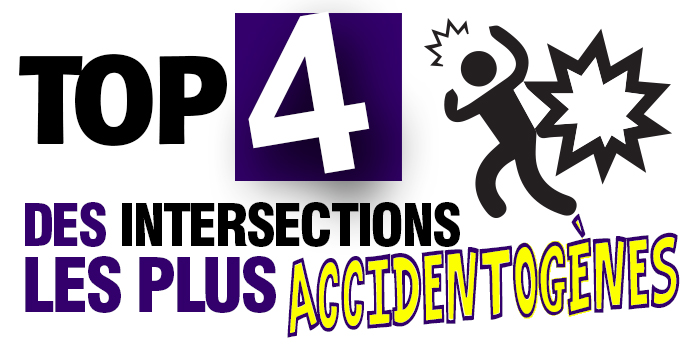 Top 4 des endroits les plus accidentogènes