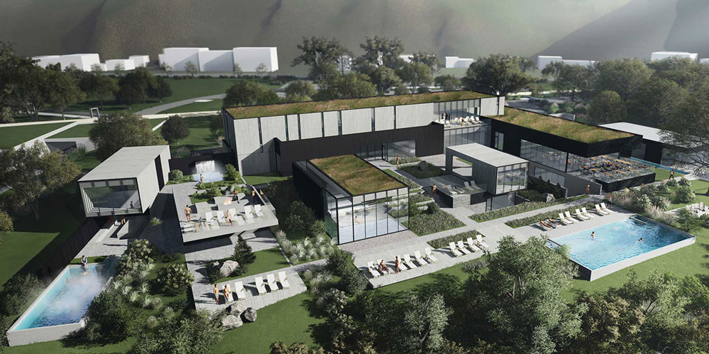 Construction du Strom Spa Nordique