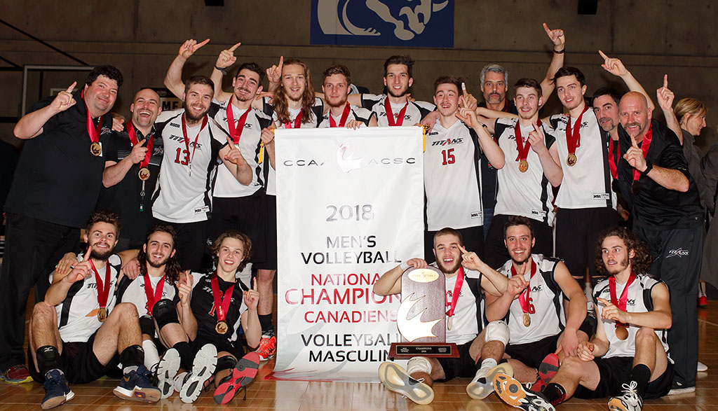 Titans volleyball champions canadiens
