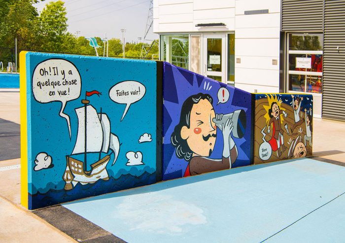 Une BD teintée par l’histoire à la piscine de Lebourgneuf.