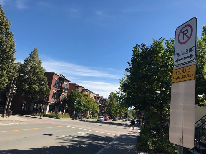 Piste cyclable sur la 3e Avenue