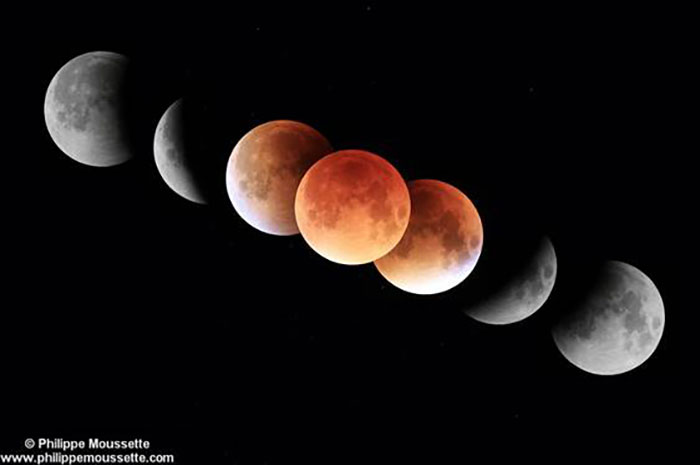 Éclipse totale lunaire dans la nuit du 20 janvier