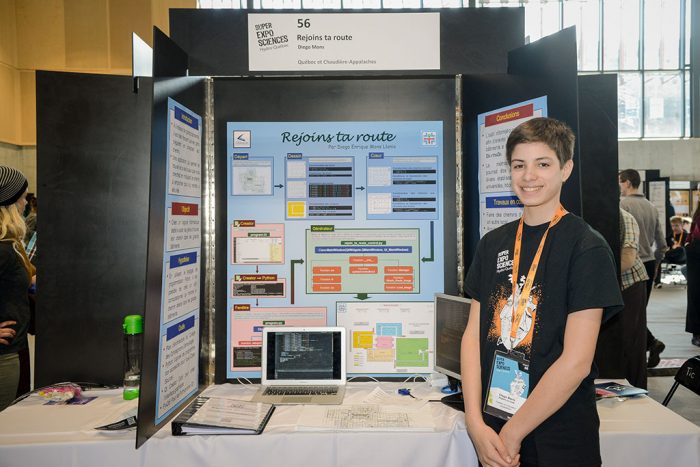 Diego Mons, récipiendaire d'un prix de la Super Expo-sciences