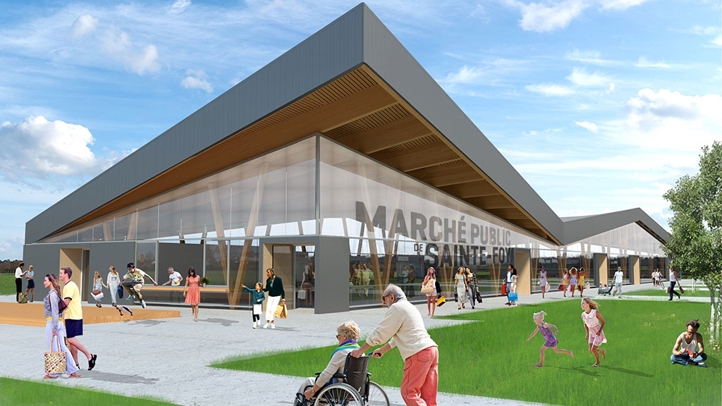 Nouvelle structure du marché public de Sainte-Foy