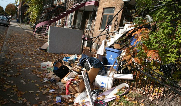 Amoncellement de déchets