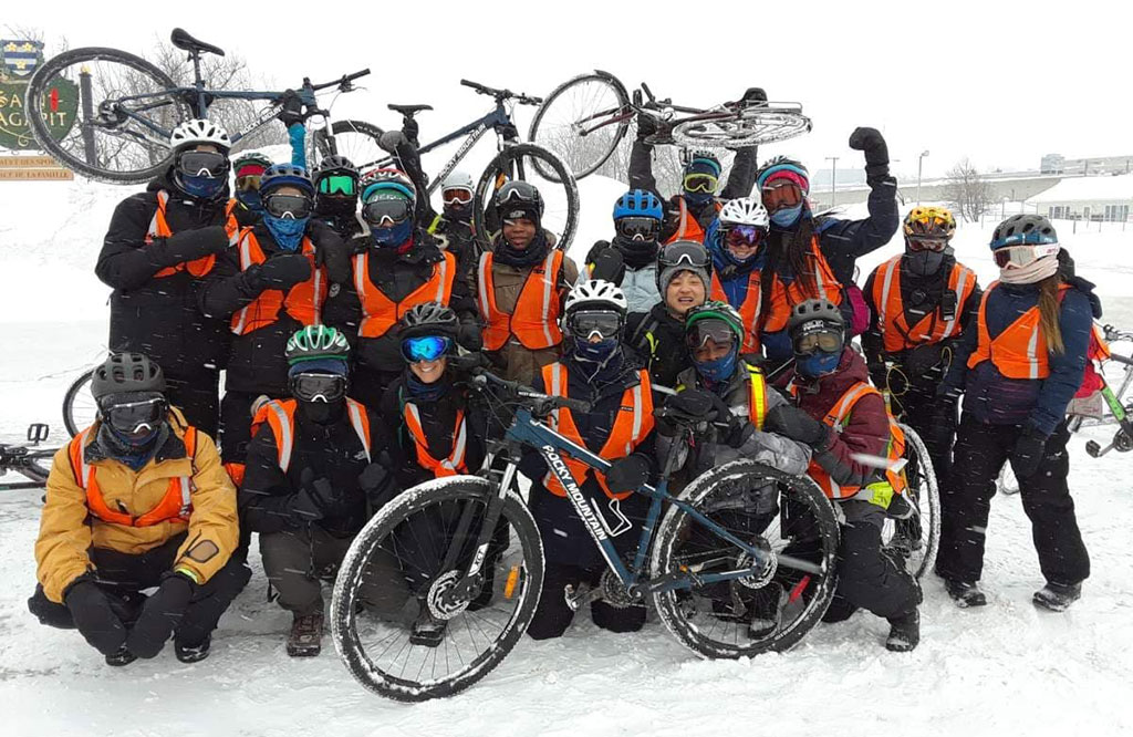 Des participants au Challenge polaire