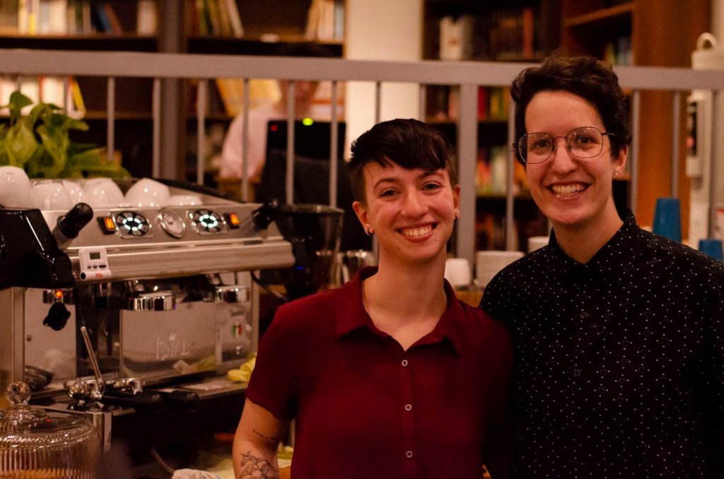 Les ex-propriétaires du Café Saint-Suave.