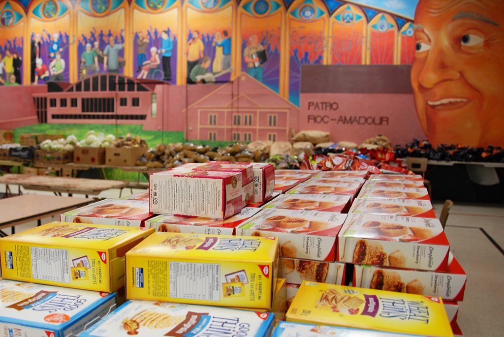 Produits pour l'aide alimentaire du Patro Roc-Amadour