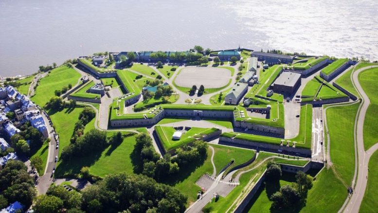 Vue aérienne de la Citadelle de Québec
