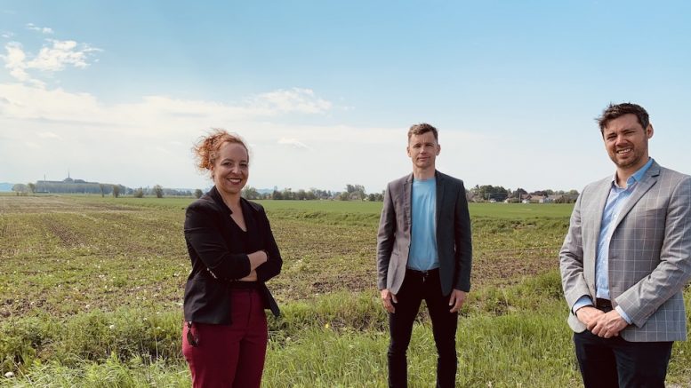 Marie-Pierre Boucher, Bruno Marchand, et Pierre-Luc Lachance de Québec Forte et Fière