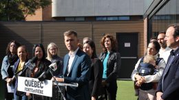 Bruno Marchand et des candidats