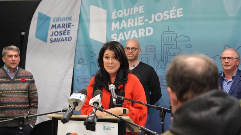 Marie-Josée Savard présente son cadre financier