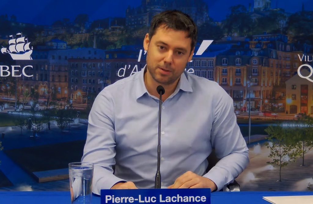 Le vice-président du comité exécutif, Pierre-Luc Lachance