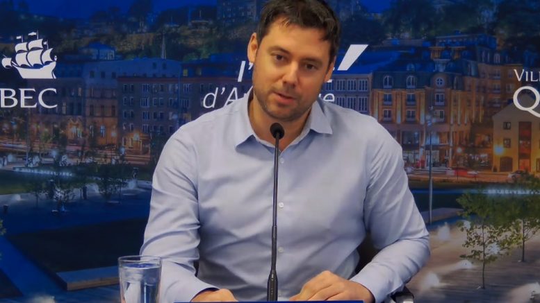 Le vice-président du comité exécutif, Pierre-Luc Lachance