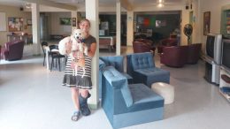 La directrice de Demi-Lune, Caroline Caron dans les locaux de l'organisme. Photo: Marie-Ève Groleau