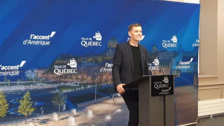 Bruno Marchand au lendemain du dévoilement des résultats de l'élection provinciale.