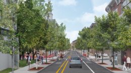 Simulation du réaménagement de la rue Caron