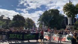 La mobilisation du 23 septembre. Crédit photo : REPAC03-12
