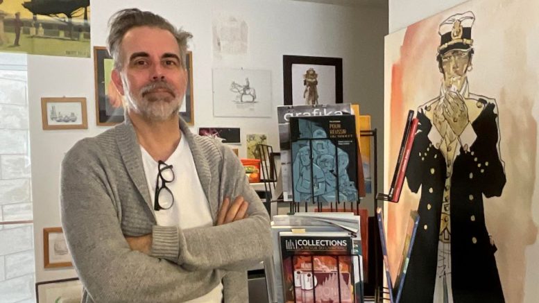 Paul Bordeleau, auteur et illustrateur de BD, à la Shop à Bulles. Crédit photo : Estelle Lévêque