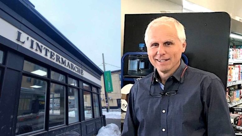François Lamontagne, propriétaire de l'Intermarché de la rue Saint-Vallier Ouest, dans Saint-sauveur. (Crédit photo : Courtoisie)