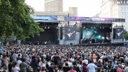 La foule au FEQ 2022, événement de BLEUFEU. (Crédit photo : Philippe Moussette)