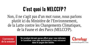 L’acronyme de la semaine : MELCCFP – Le Carrefour de Québec