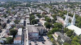 Le sud de Limoilou vu des airs.