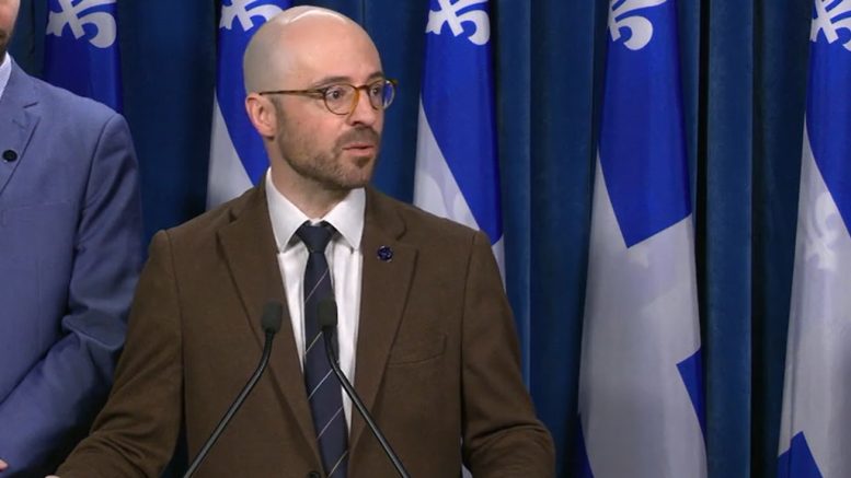 Sol Zanetti en février dernier lors d'un point de presse au sujet de l'immigration.