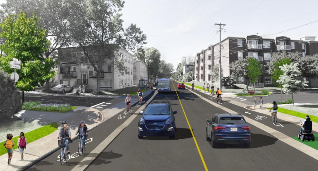 La Ville prévoit bonifier le CVC actuel de la 4e Avenue entre les 25e et 55e Rue.