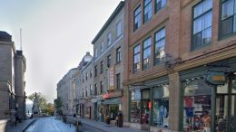 La rue De Buade, dans le Vieux-Québec.