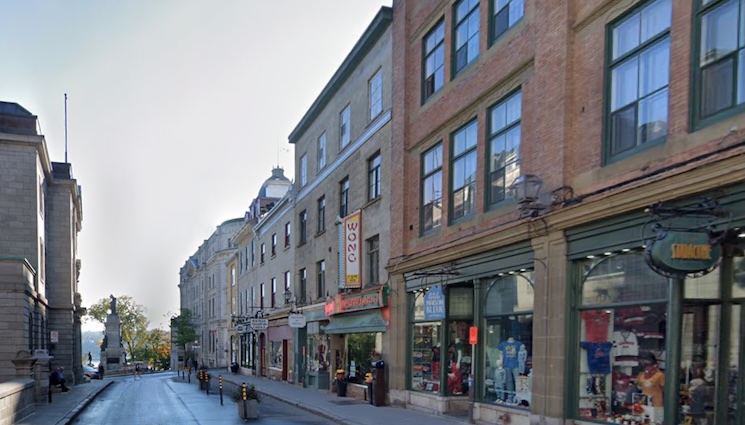 La rue De Buade, dans le Vieux-Québec.