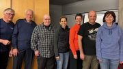 Pierre L'Archevêque, Henri Jalbert, Daniel Demers, Marie-Claude Trudel, Nathalie Trudel, Roger Fortin, Anne Boudreau et Jonathan Breton, absent, forment le conseil d'administration du club. Crédit photo : Pierre Turgeon