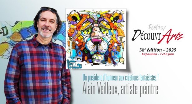 L'artiste peintre Alain Veilleux agira à titre de président d'honneur. Photo: Nicole Faucher