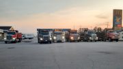 Des camionneurs de partout au Québec se déplacent aujourd'hui à Québec pour revendiquer un meilleur encadrement de l'industrie. Photo: page Facebook de L'ANCAI
