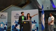 Sébastien Diaz et Bianca Gervais sont les deux porte-paroles du Grand spectacle de la fête nationale dans la capitale. (Photo: Xavier Renald)