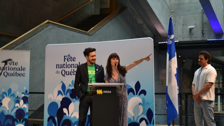 Sébastien Diaz et Bianca Gervais sont les deux porte-paroles du Grand spectacle de la fête nationale dans la capitale. (Photo: Xavier Renald)