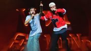 Bigflo et Oli mardi soir sur la scène Bell du Festival d'été de Québec. (Photo: Stéphane Bourgeois)