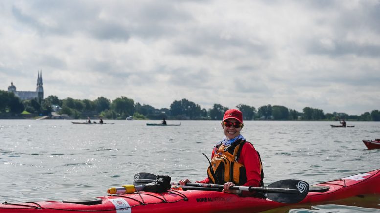 Annie-Sarah Viens, lors d'une édition précédente du Défi kayak Desgagnés. (Photo: Courtoisie)