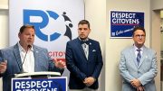 Stéphane Lachance, Joey Aubé et Manès Webster. (Photo: Respect Citoyens)